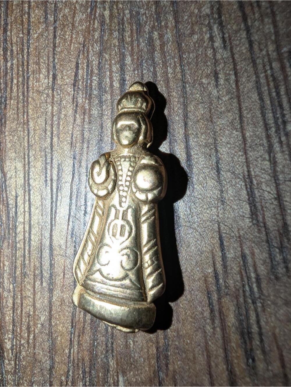 Vintage Infant Of Prague Pocket Shrine  Leather Case - Picture 2 of 6